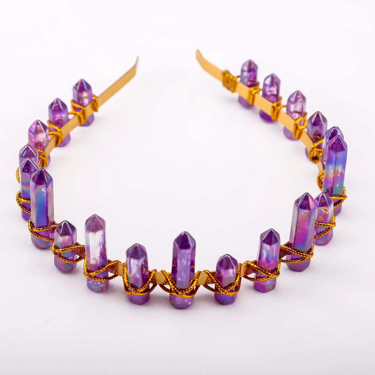 Purple Stone Crown Costume Accessory