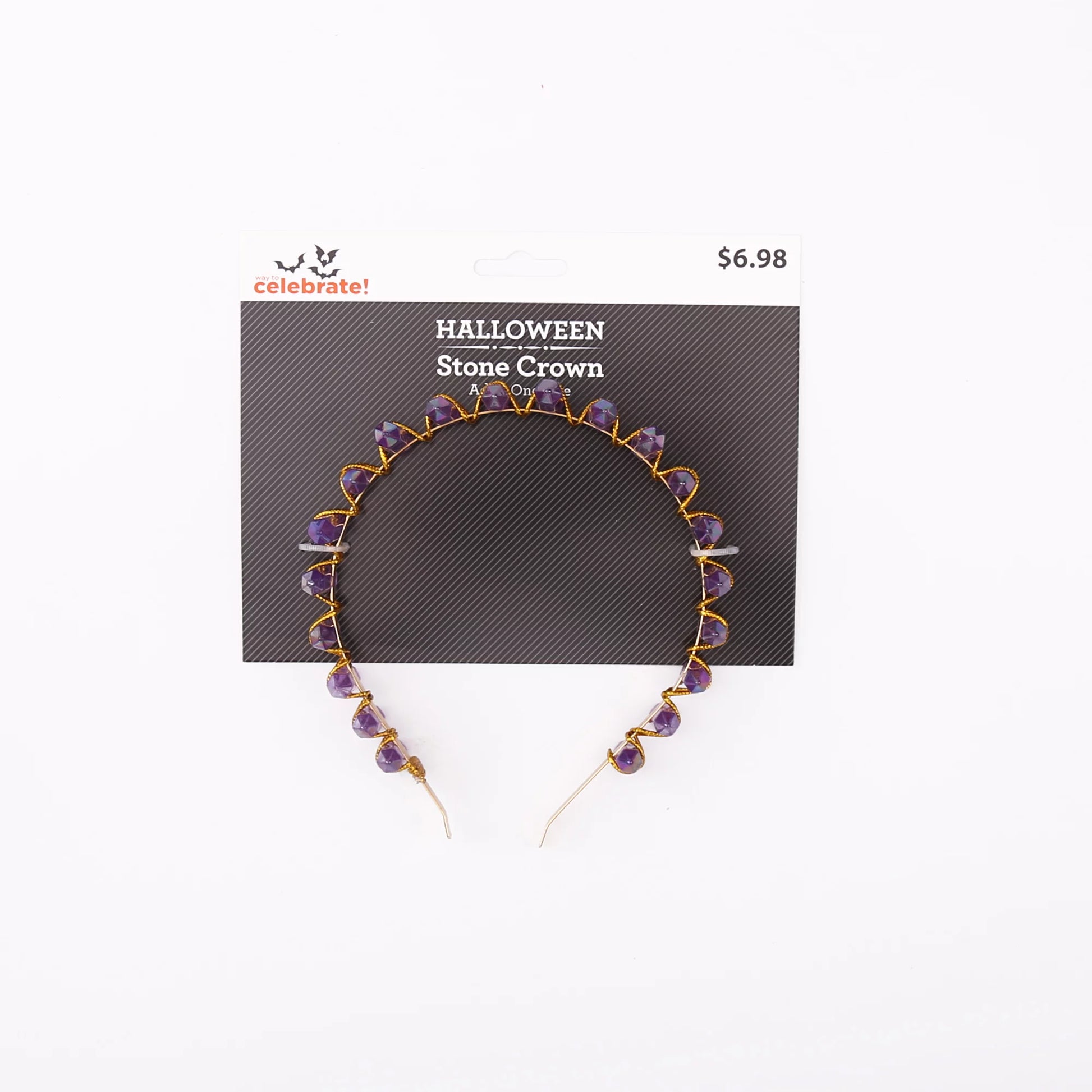 Purple Stone Crown Costume Accessory